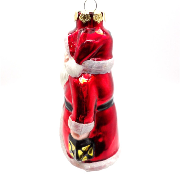 Yuletide Traditions Santa Handblown Glass Ornament Vintage Christmas Tree - Picture 4 of 12